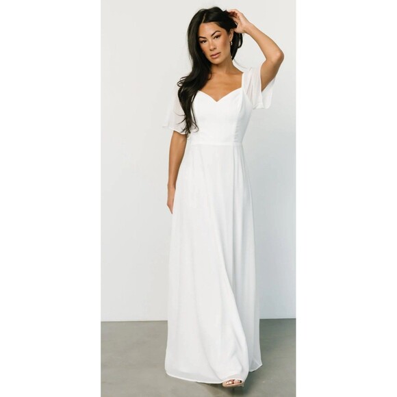 Baltic Born Dresses & Skirts - BALTIC BORN Sierra Sweetheart Maxi Dress Medium White NEW Wedding Bride Formal
